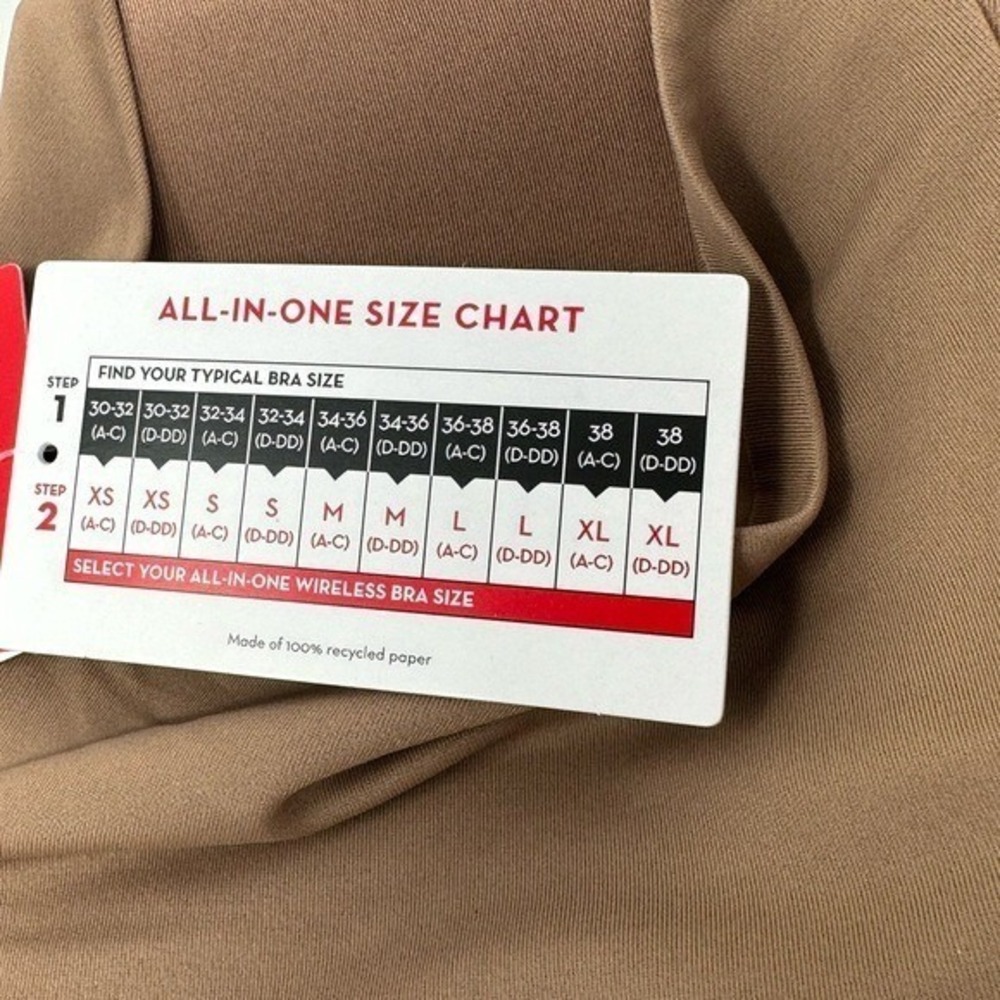 NWT Spanx All-In-One Bra Size Lg A-C Cups Cafe Au Lait Wireless MRSP $64 - Picture 4 of 5